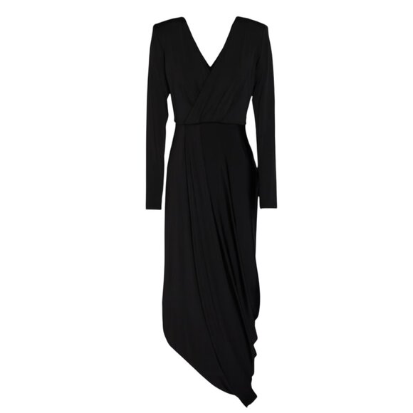 GIORGIO ARMANI Satin-jersey midi dress Size 40 IT, 4 US NEW - Picture 12 of 13